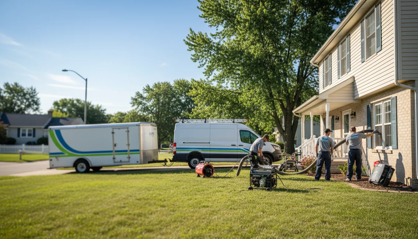 Flooded Basement Restoration And Cleanup With Repair in New Ulm, MN near me